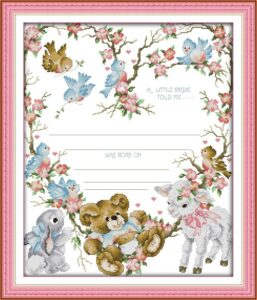 Counted Cross Stitch Birth Sampler Kits