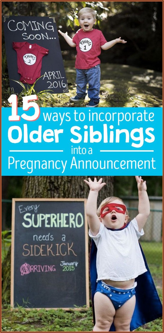 Creative Ways To Announce Pregnancy To Siblings