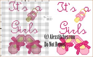 Cross Stitch Birth Record Pattern Free
