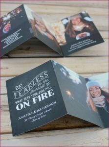 Custom Tri Fold Graduation Announcements