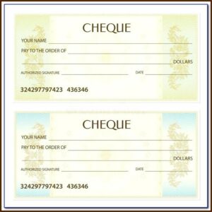 Deluxe Check Printing Template