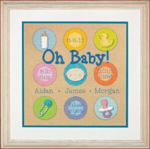 Dimensions Counted Cross Stitch Birth Record