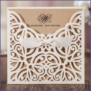 Discount Laser Cut Wedding Invitations