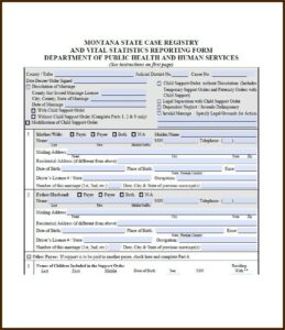 Divorce Paper Template