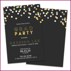 Double Sided Graduation Announcements Walmart