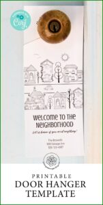 Editable Door Hanger Template