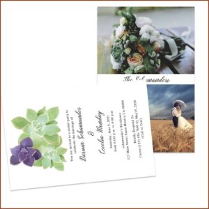 Elopement Announcement And Reception Invitation