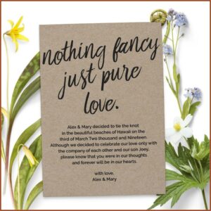 Elopement Announcement Cards Uk