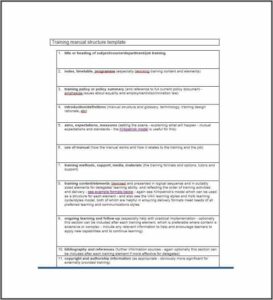 Employee Training Manual Examples