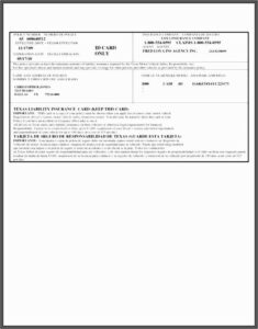 Fake Progressive Insurance Card Template Free