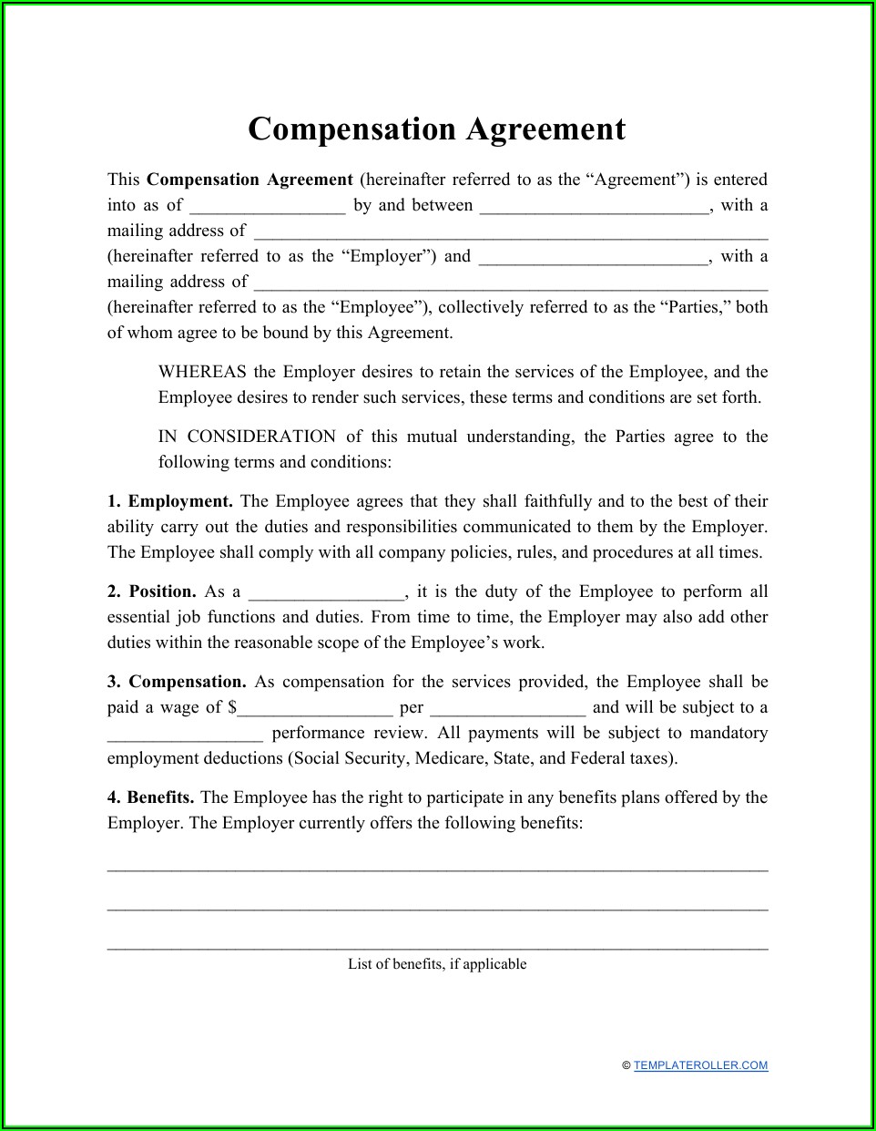 Finder's Fee Commission Agreement Template