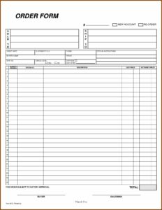 Free Blank Purchase Order Form Template
