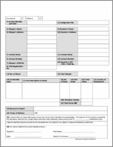 Free Commercial Invoice Template