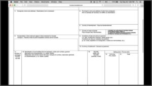 Free Commercial Invoice Template Canada