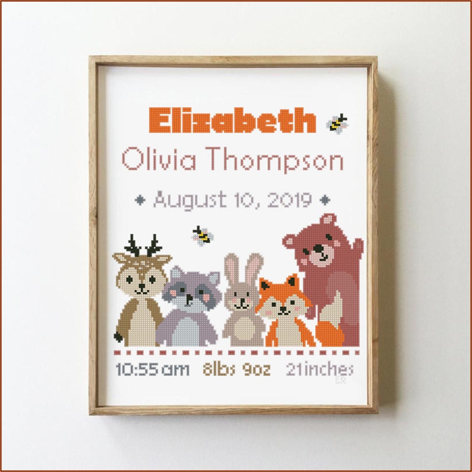 Free Counted Cross Stitch Birth Announcement Patterns
