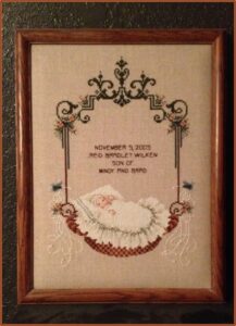 Free Cross Stitch Patterns For Babies Birth Announcement