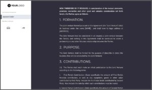 Free Joint Venture Agreement Template Uk