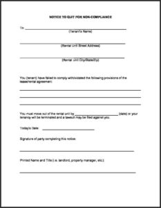Free Louisiana Eviction Notice Form