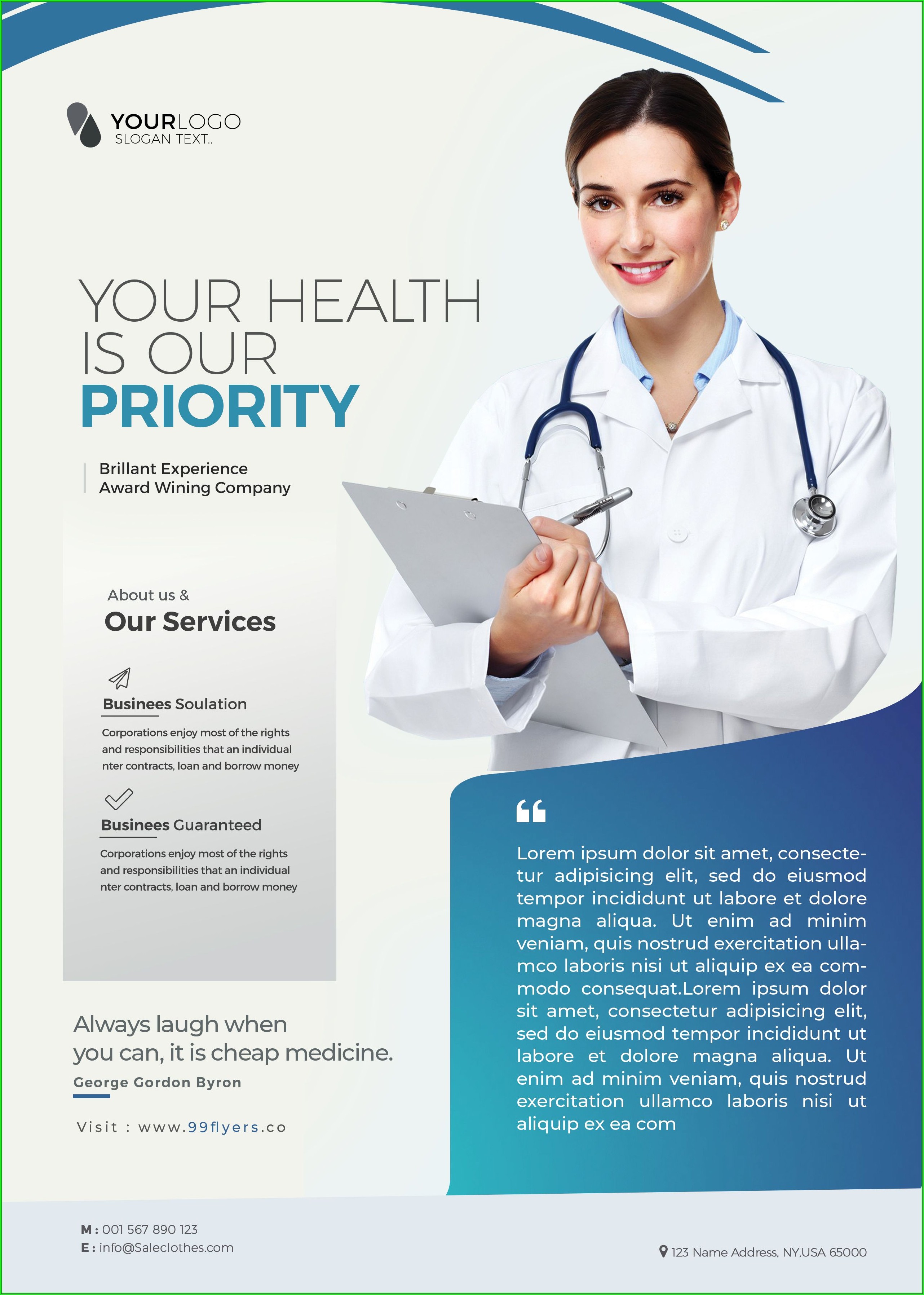 Free Medical Flyer Templates Psd