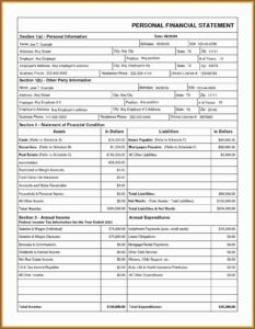 Free Personal Balance Sheet Template South Africa