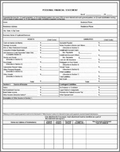 Free Personal Finance Balance Sheet Template