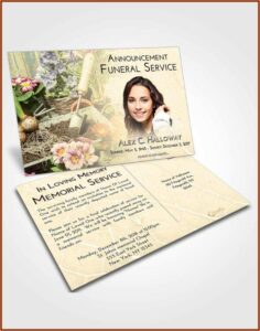 Free Printable Death Announcement Template Free