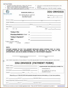 Free Printable Iou Forms