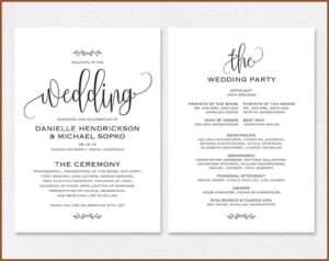 Free Wedding Announcement Templates For Word