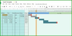 Gantt Chart Template Sheets