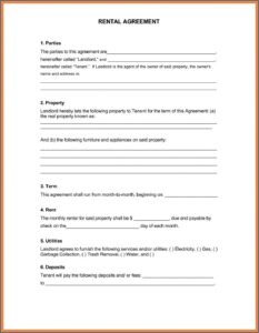 Garage Rental Agreement Template Uk