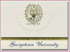 Georgetown University Graduation Announcements