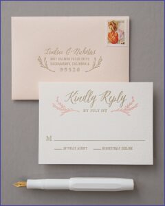 Gold And Blush Wedding Invitations
