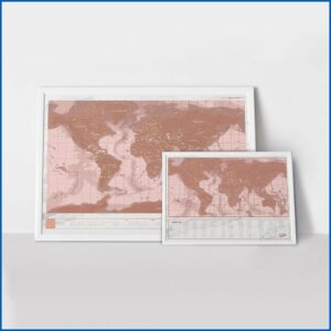 Gold Scratch Travel Map