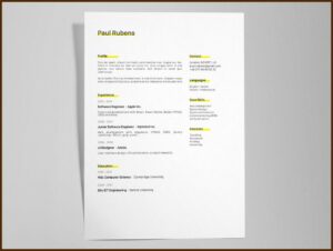 Google Resume Templates 2019 Free
