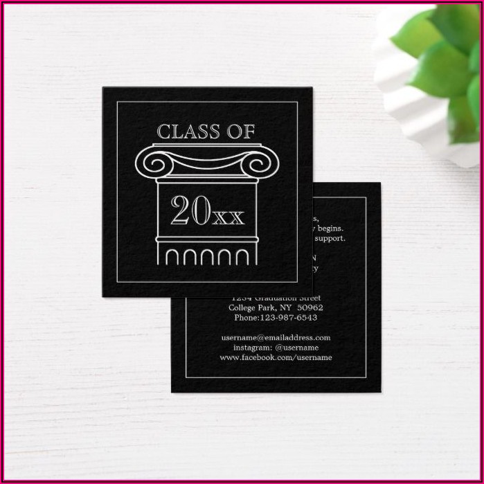 Graduation Announcement Name Card Inserts