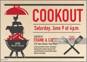 Graduation Cookout Invitation Template