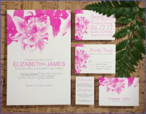 Hot Pink Wedding Invitations