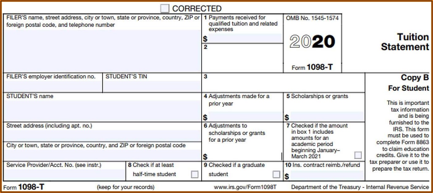 How To File 1098 T Tax Form