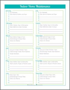 Hvac Maintenance Checklist Form