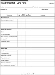 Hvac Maintenance Log Template