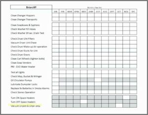 Hvac Maintenance Schedule Template