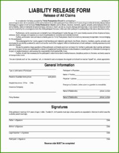 Insurance Waiver Template