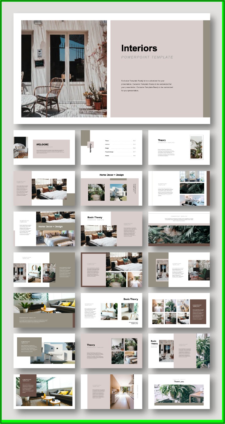 Interior Design Portfolio Template Psd Free Download