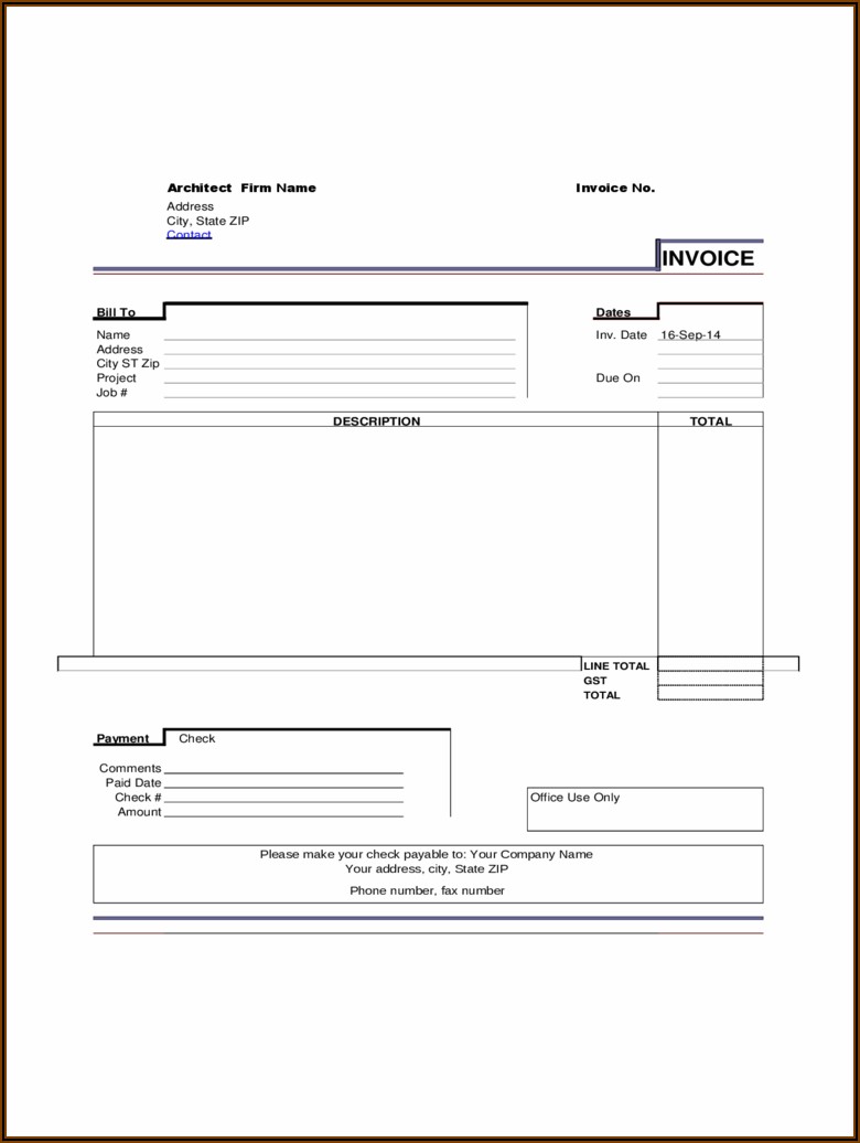 Invoice Sample Template Download