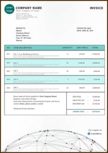 Invoice Sample Template Pdf
