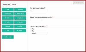Javascript Wysiwyg Form Builder