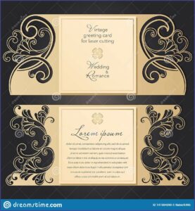 Laser Cut Wedding Invitations Templates Free Download