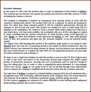 Lawn Care Business Plan Template Free