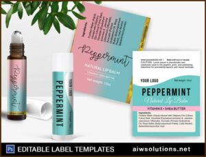 Lip Balm Label Template