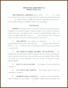 Llp Agreement Template Free Malaysia